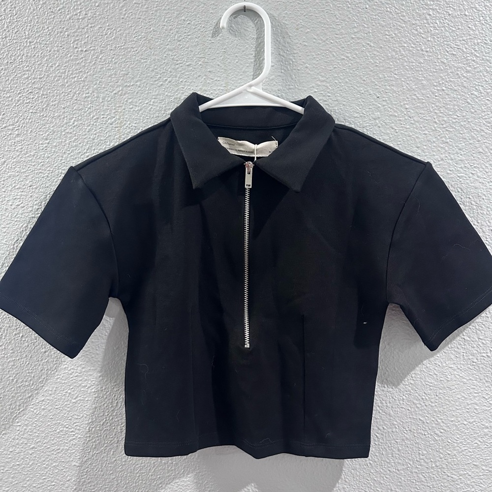 Oak and Fort Collared Half Zip Tee - Picture 2 of 5